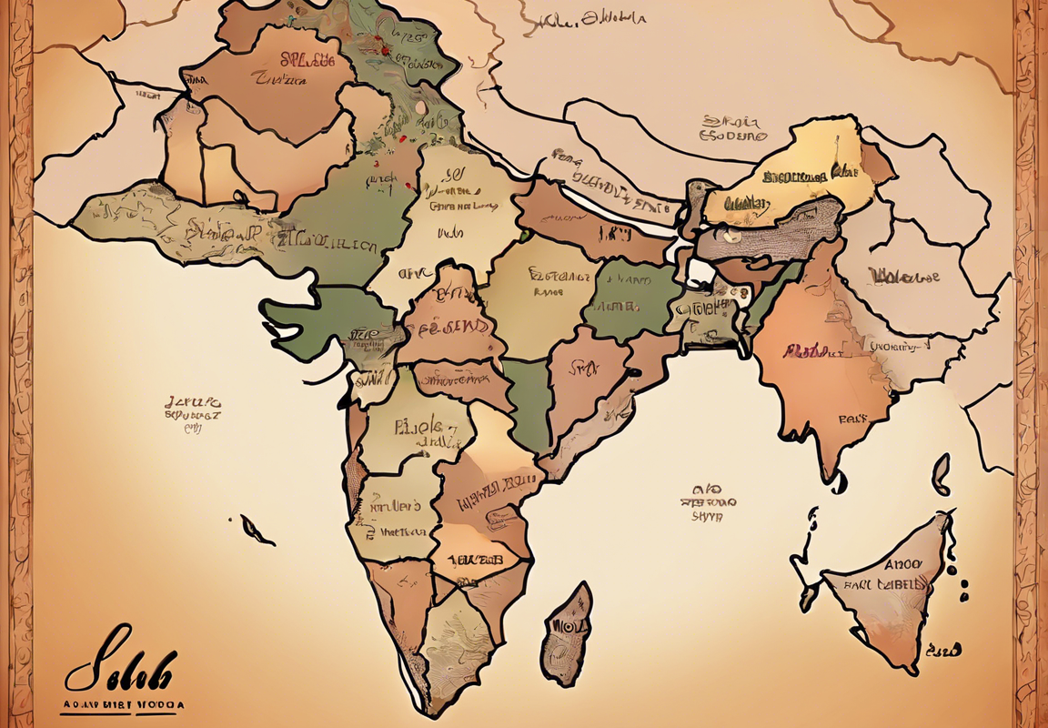 Exploring India: Shubh Shares the Indian Map!