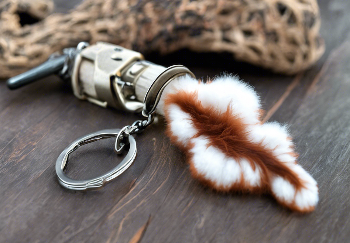 Lucky Rabbit Foot Keychain: A Fun and Unique Accessory!